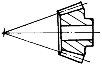 錐齒輪和準雙曲面齒輪術語點、曲線和曲面