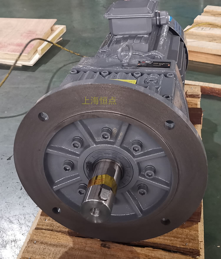 RF87減速機，立式安裝，輸入配電機，實物照片如下