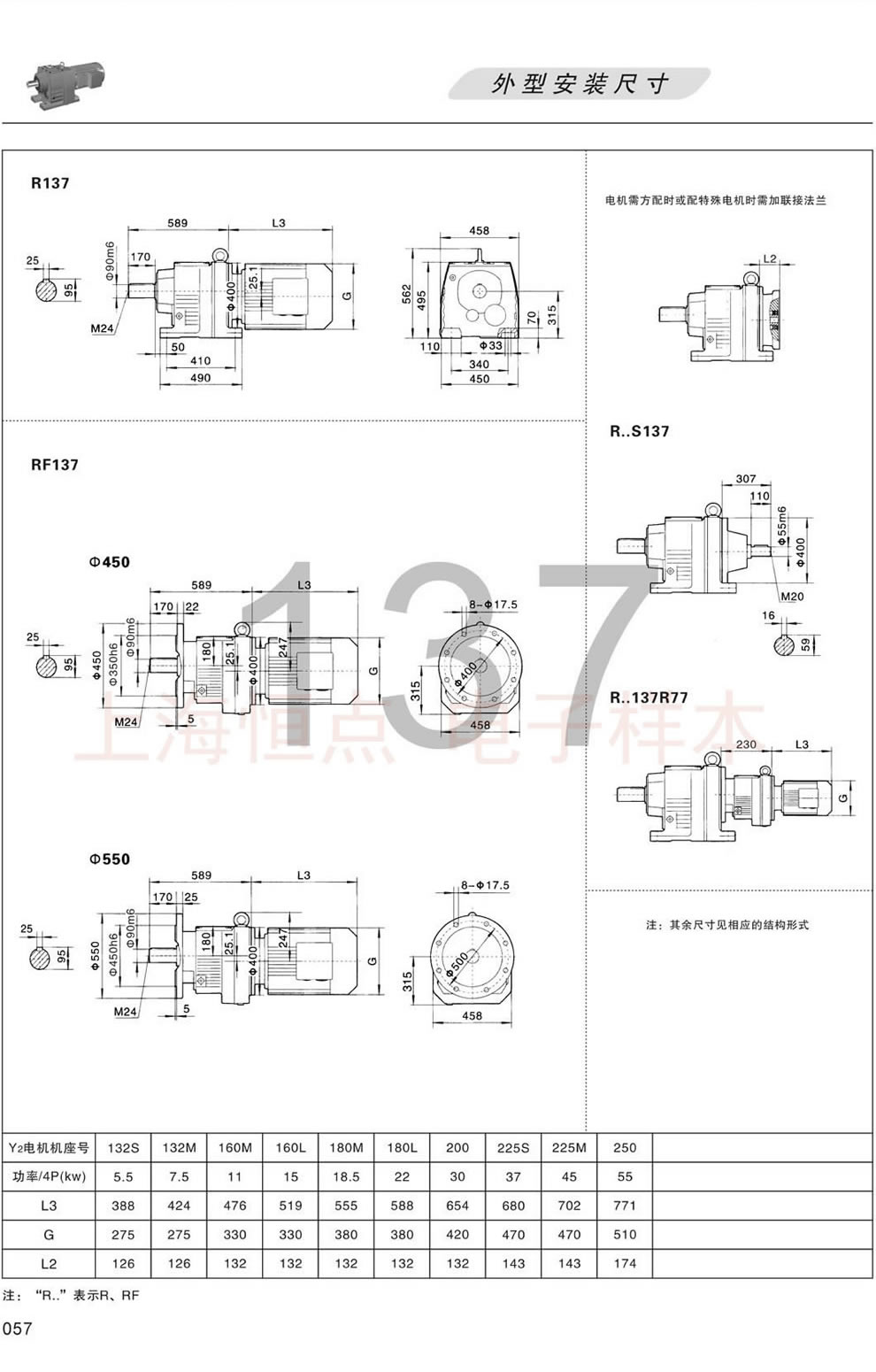 R137 RF137 RS137外形安裝尺寸圖